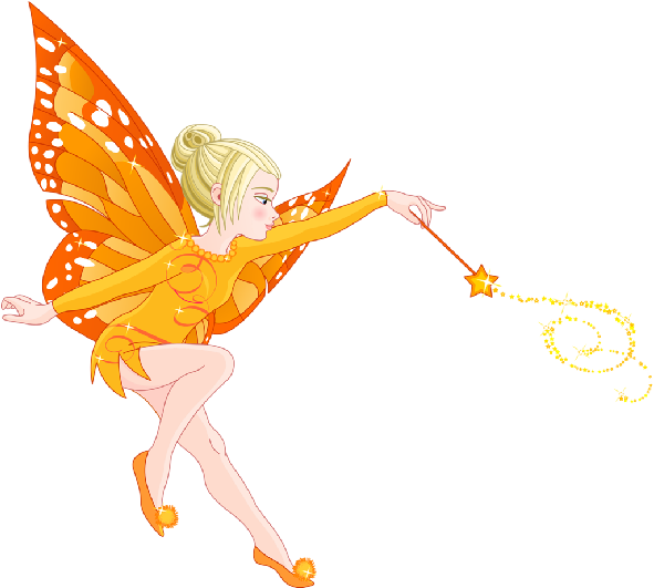 Golden Fairies Cartoon Clip Art Images - Tooth Fairy Clip Art Free (800x719)