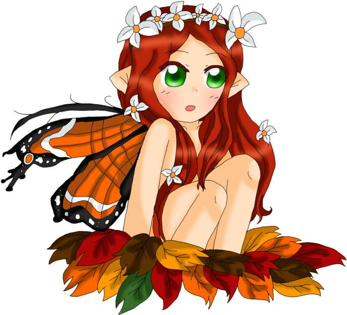 Fall Fairy By Purplemagechan - Illustration (1024x745)