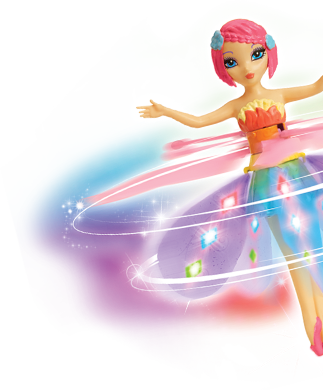 Encyclopedia Of Flutterbye - Deluxe Light Up Flutterbye Fairy - Rainbow (323x390)