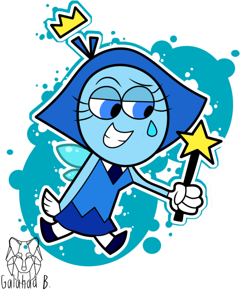 I'm Aquamarine And I'm Your Fairy Godmother By Sirgalahadbw - The Fairly Oddparents (816x979)