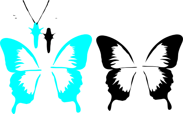 Butterfly Wings Clip Art At Clipart - Butterfly Clip Art (600x375)