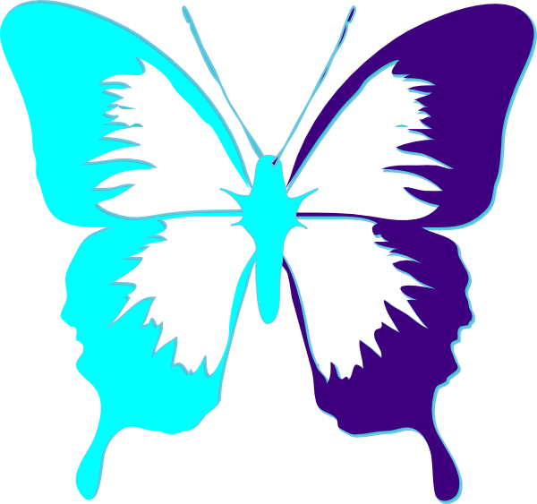 Butterfly Black And White Clipart (600x563)
