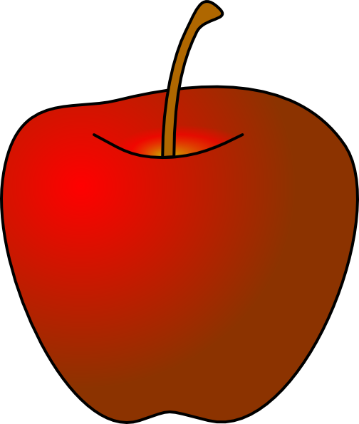 Yellow - Apple - Clipart - Apple Clip Art (504x595)