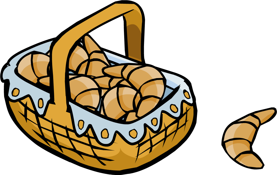 Croissant Picture - Club Penguin Basket - (1104x699) Png Clipart Download. 