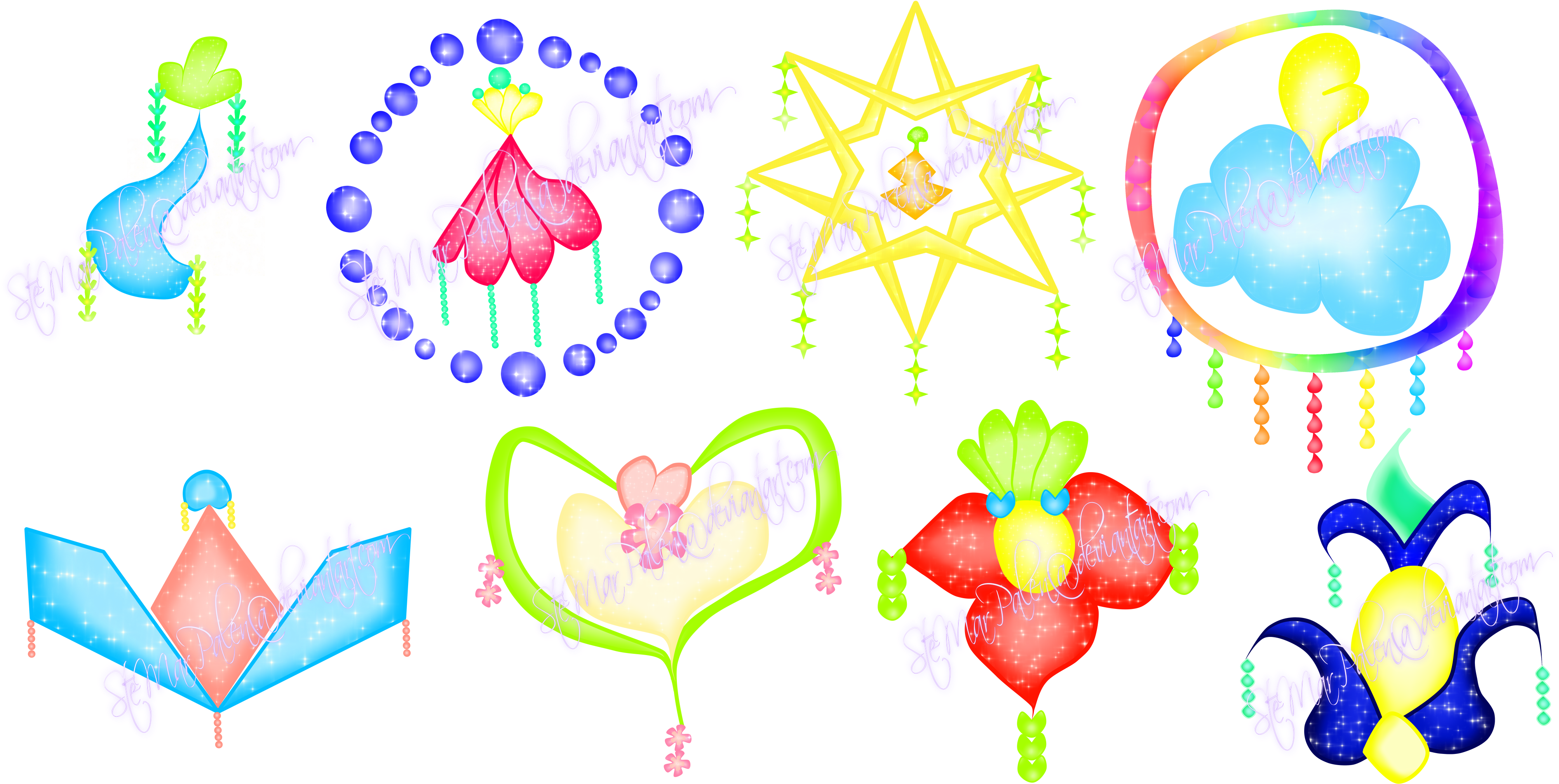 Glinx Club Fairy Dust Bottles By Shiningstella - Winx Club Fairy Dust Bottles (4000x2000)