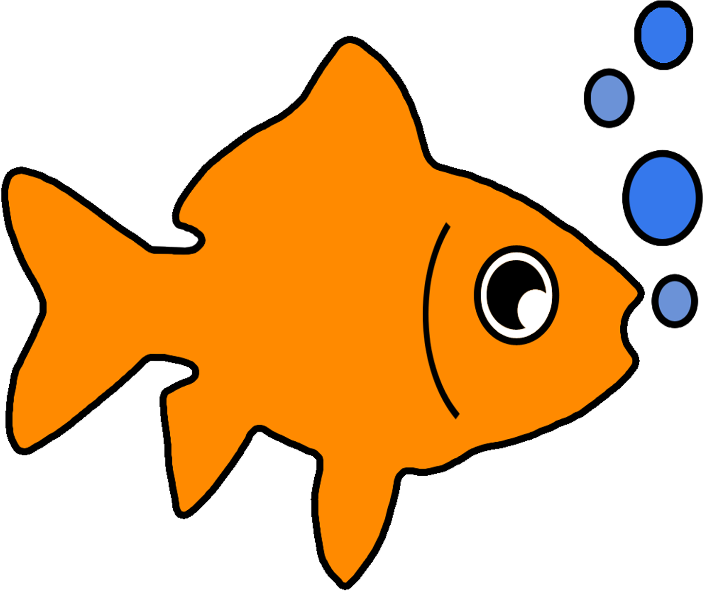 Gold Fish Clipart Fish Pond - Gold Fish Clipart Fish Pond (1500x1500)