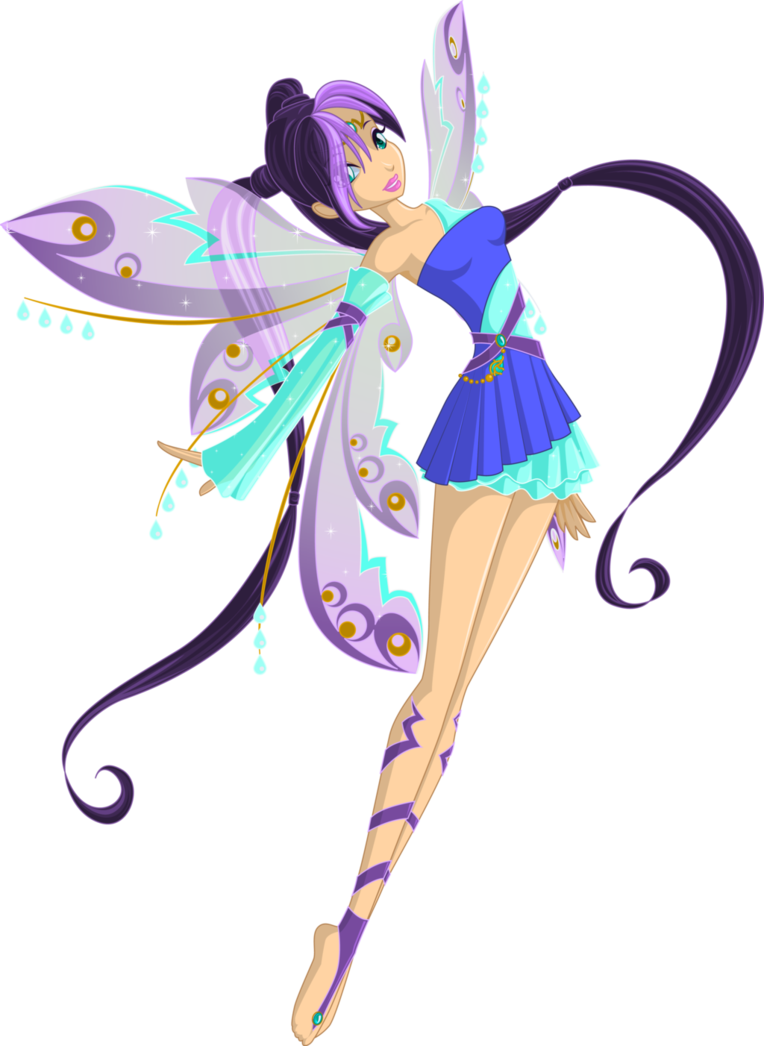 Free Magical Cartoon Fairies On A Transparent - Fairies Clipart (764x1046)