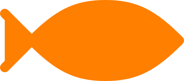 Images Of Fish - Orange Fish Clipart (600x264)