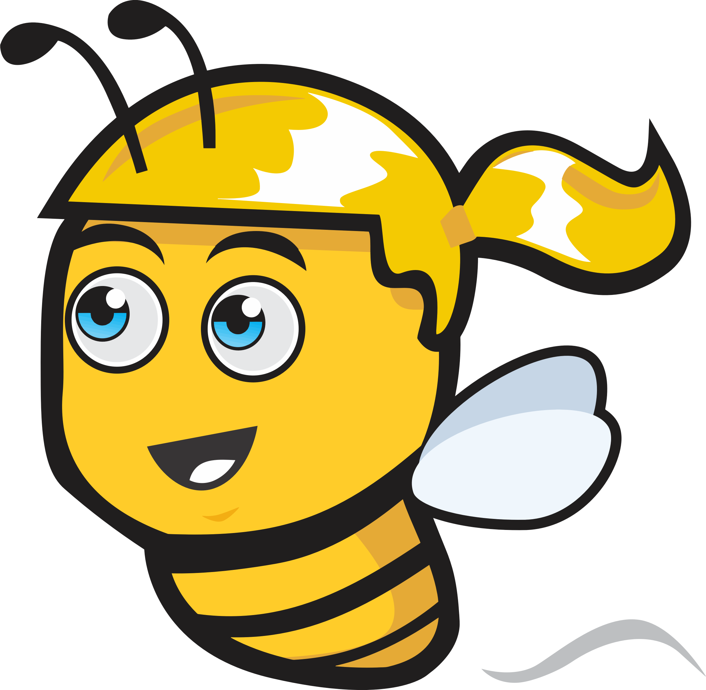 Bee Cartoon Picture 11, Buy Clip Art - การ์ตูน ผึ้ง Png (2298x2246)