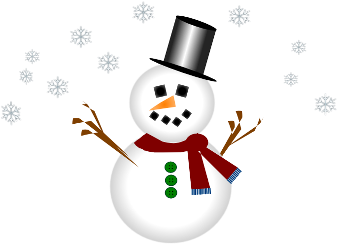 Cute Snowman Graphics And Animations - Snowman With Transparent Background (700x496)