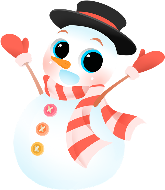 Snowman Clipart Cute - Snowman Clipart Cute (763x764)