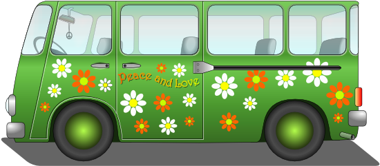Cute Van Clipart - Clip Art Van (555x307)