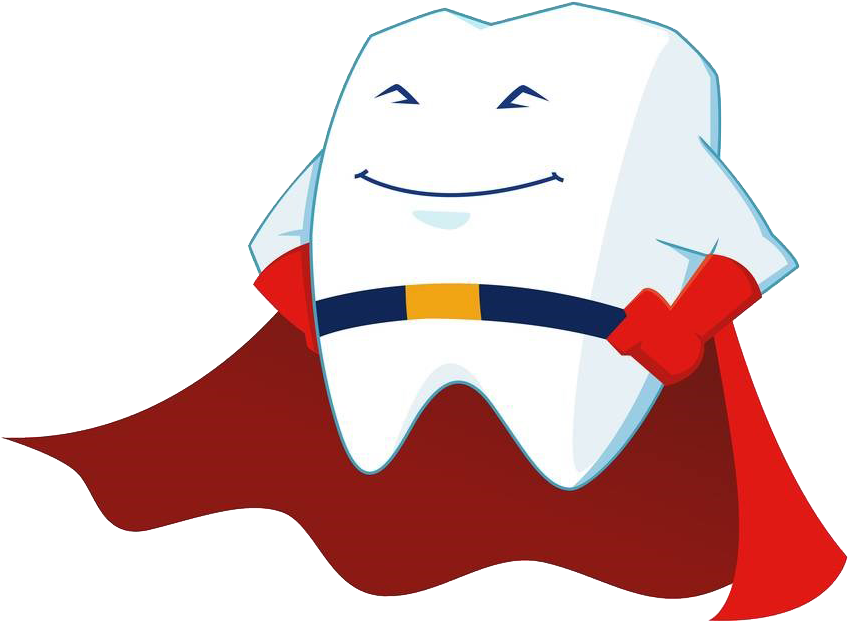 Tooth Superhero Cartoon Royalty-free - Tooth Superhero (1000x1000)