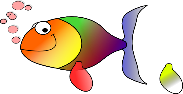 Fins Cliparts - Fish Clip Art (600x309)