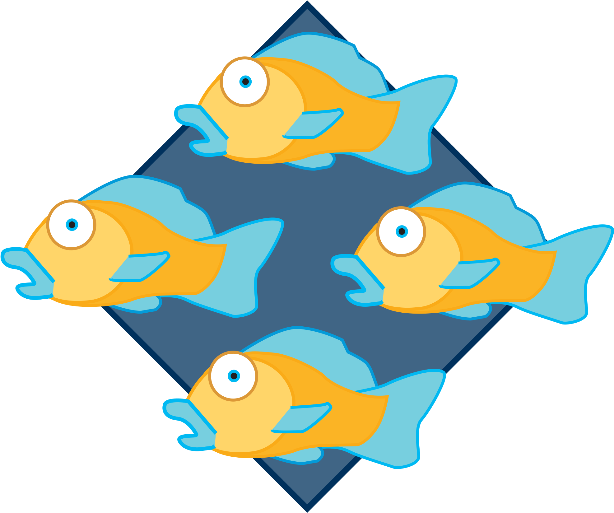 Blue Fish Clipart 27, - Vorbis (2000x1667)