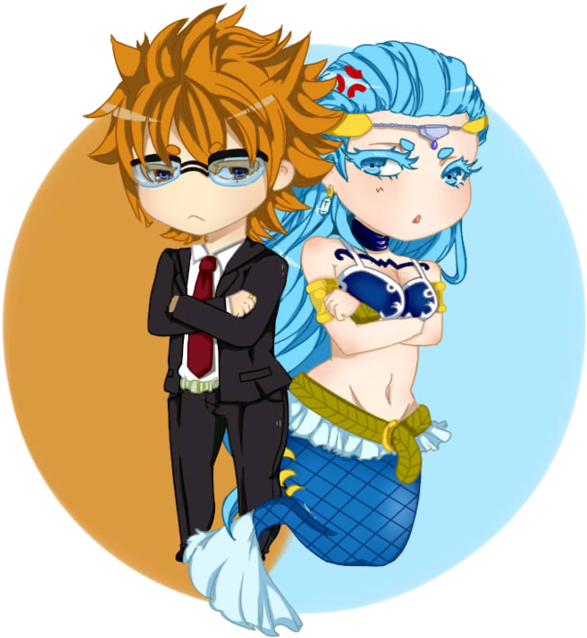 Chibi Leo And Aquarius By Captainnaners - Fairy Tail Leo And Aquarius (894x894)