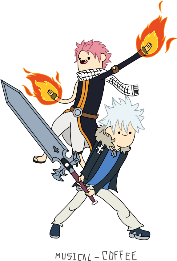 Fairy Tail X Rave - Adventure Time Fairy Tail Crossover (704x960)