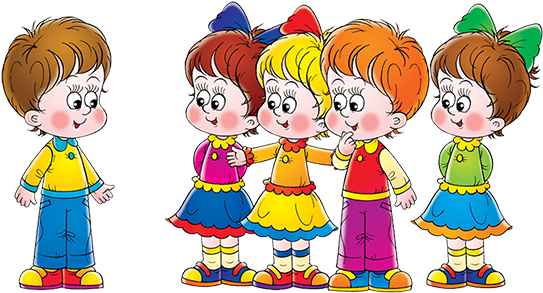 Pre-school - 3 - 4 Years - Kids Group - Animated School Children (550x328)