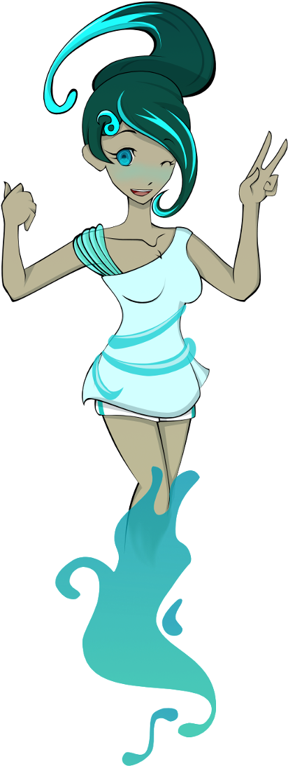 Dangan Fairytale Aoi The Naiad By Starxrossed - Danganronpa 2 Fairytale Au (800x1113)