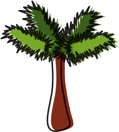 Palm Tree Pop Art Cartoon Icons By Canva Rh Canva Com - Palm Trees (550x550)