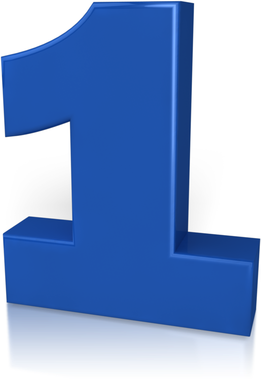 Number One 800 Clr 9875 One - Clip Art (800x755)