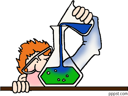 Chemistry Clip Art Free - Science Experiment Clip Art (462x347)