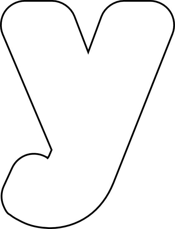 Printable - Printable Letter Y Template (562x734)