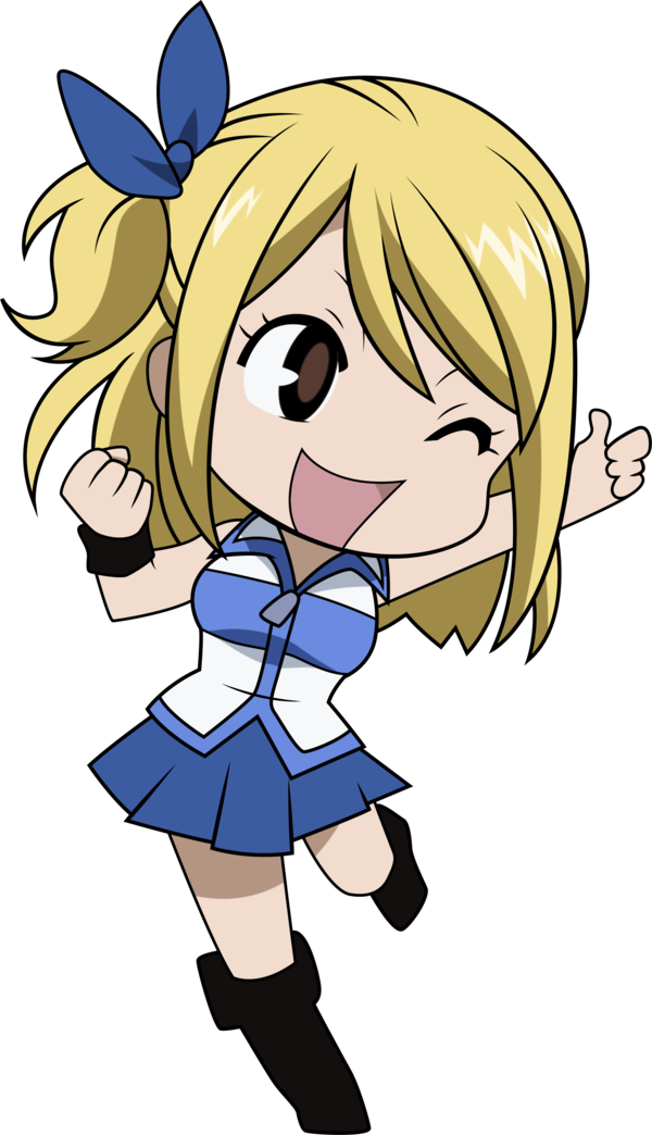 Lucy Heartfilia Chibi By Flavio-ruru - Chibi Fairy Tail Lucy (600x1044)