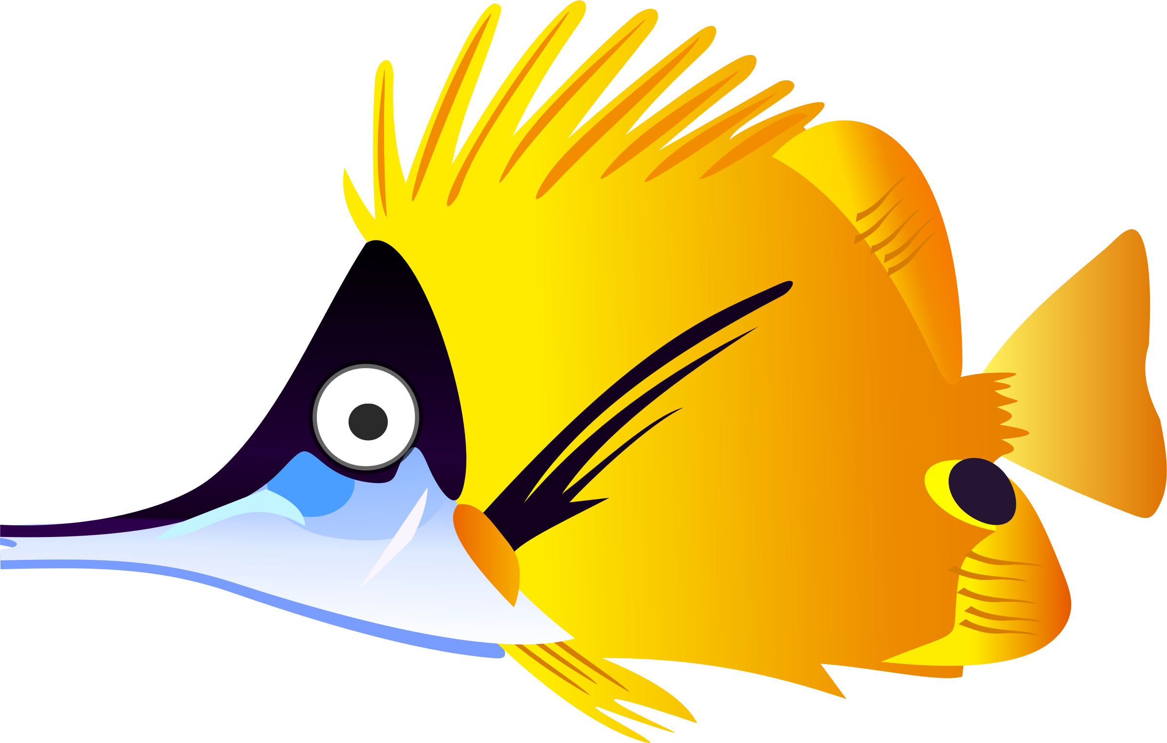 Fish Png Cartoon - Cartoon Fish (2394x1526)