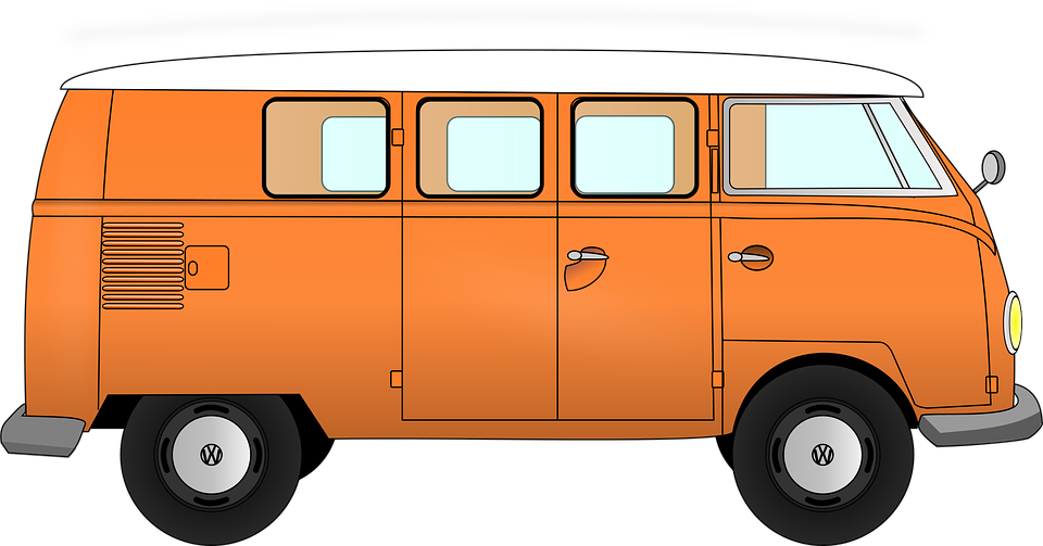 Vw Bus Clipart - Combi Van Clip Art (960x503)