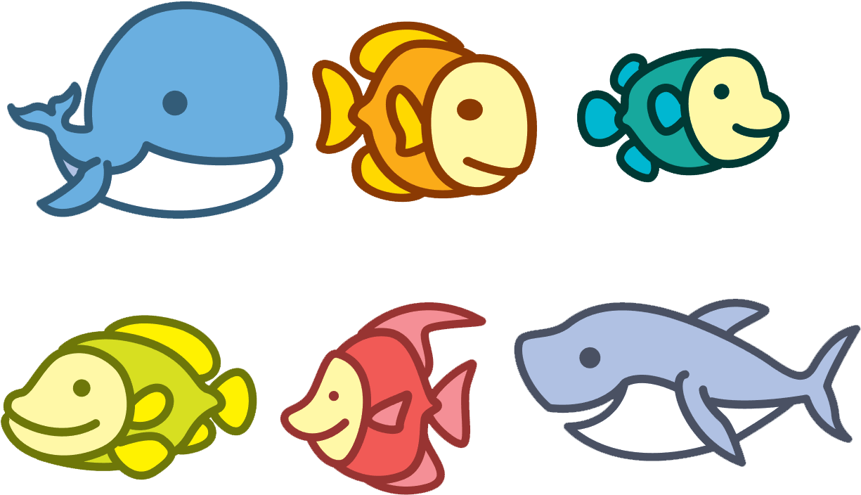 Cartoon Aquatic Animal Deep Sea Creature - Cartoon Aquatic Animal Deep Sea Creature (1260x833)
