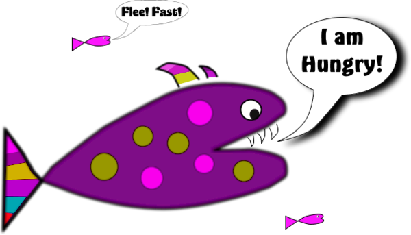 Funny Fish Clipart - Funny Fish (600x343)