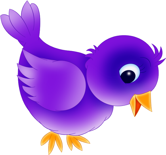 Amazing Cute Purple Bird Clip Art Dromggd Top With - Clip Art Cute Bird (600x600)