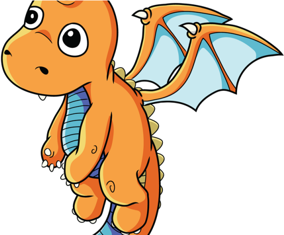 Little Dragon Clipart Hand - Cartoon Dragon Clip Art (640x480)