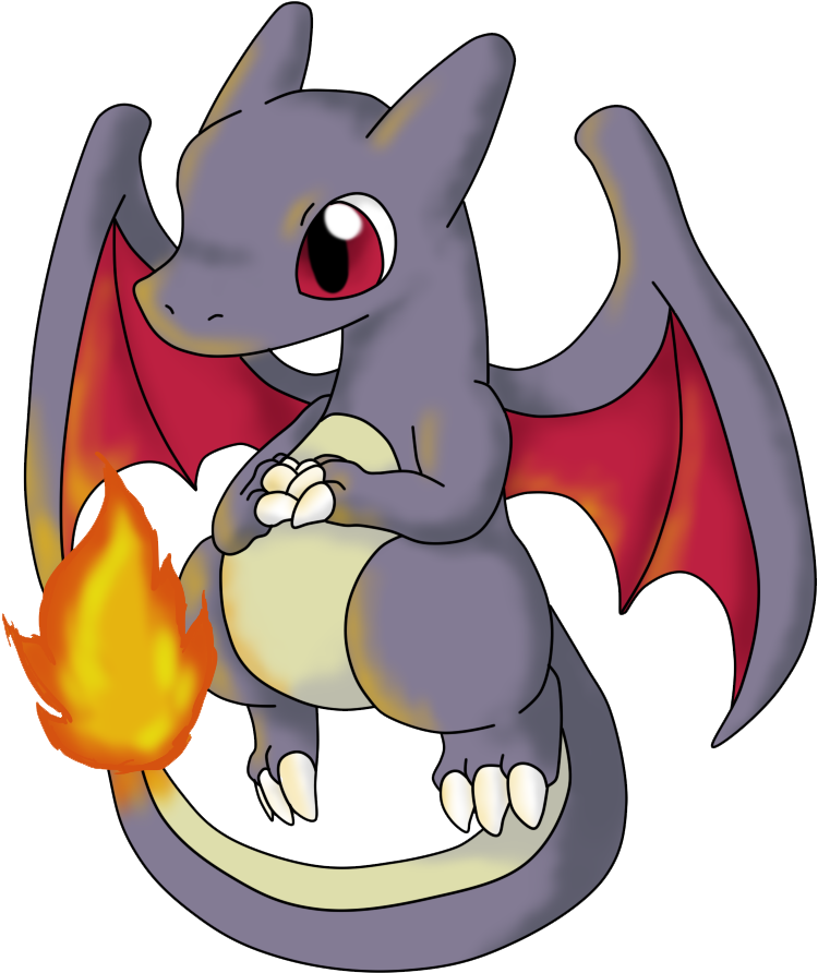 Pikachu Clipart Baby Dragon - Charizard Shiny (800x1000)