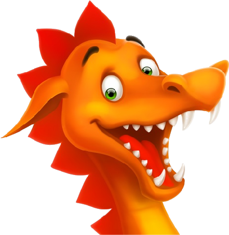 Cute Cartoon Baby Dragon Clip Art Images Are On A Transparent - Happy Dragon (500x500)