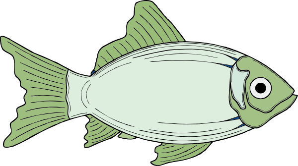 Clip Art Cod Fish (600x335)