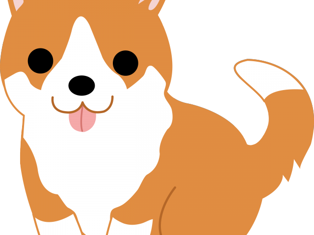 Cute Dog Clipart - Clip Art Corgi (640x480)