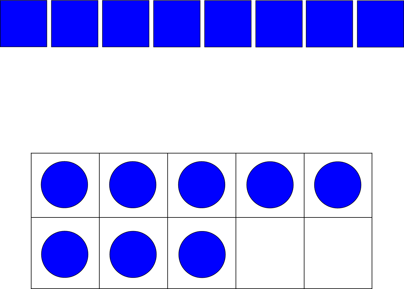 Lovable Number 14 Clip Art Medium Size - 8 In A Ten Frame (1301x933)