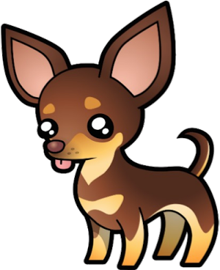 Chihuahua Clipart Cute - Cute Cartoon Chihuahua (400x400)