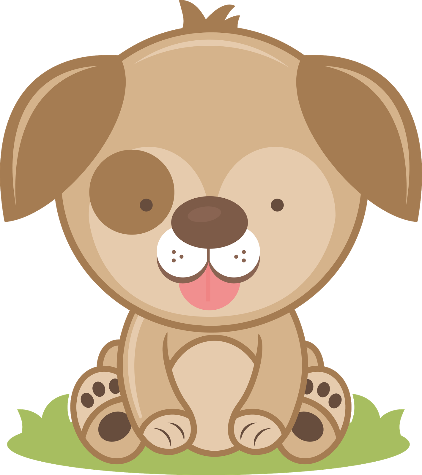 Cute Dog Clipart - Miss Kate Cuttables Dog (1420x1600)