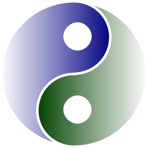 Yin Yang 18 Svg Clip Arts 594 X 595 Px - Yin Yang Gif Png (594x595)