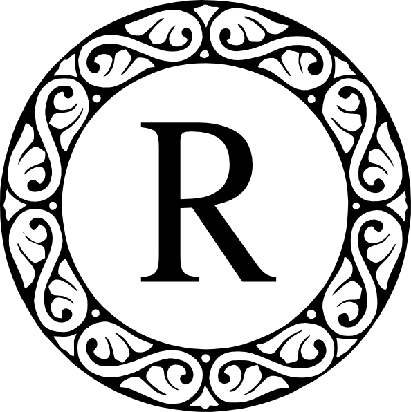 Letter W Monogram Clip Art - Fancy Letter T (594x596)