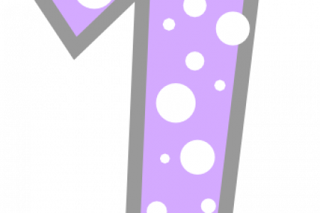 Polka Dot Numbers Clip Art - Polka Dot (450x300)
