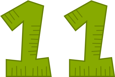 Kg Math - Number One Clip Art (550x317)