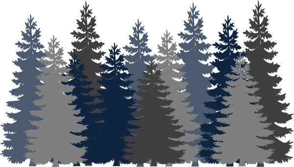 Pine Tree Clipart Forrest - Forest Clipart Png (600x342)