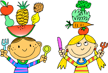 Healthy Foods - Eating Healthy Foods Drawing (454x302)