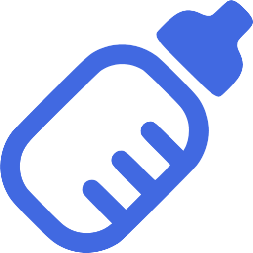Baby Bottle Blue Icon (512x512)