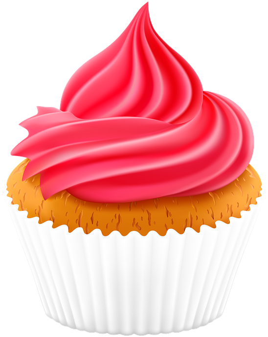 Free Cupcake Clipart 15, - Pink Frosting Cupcake Fun Food Costume T-shirt Cute (720x720)