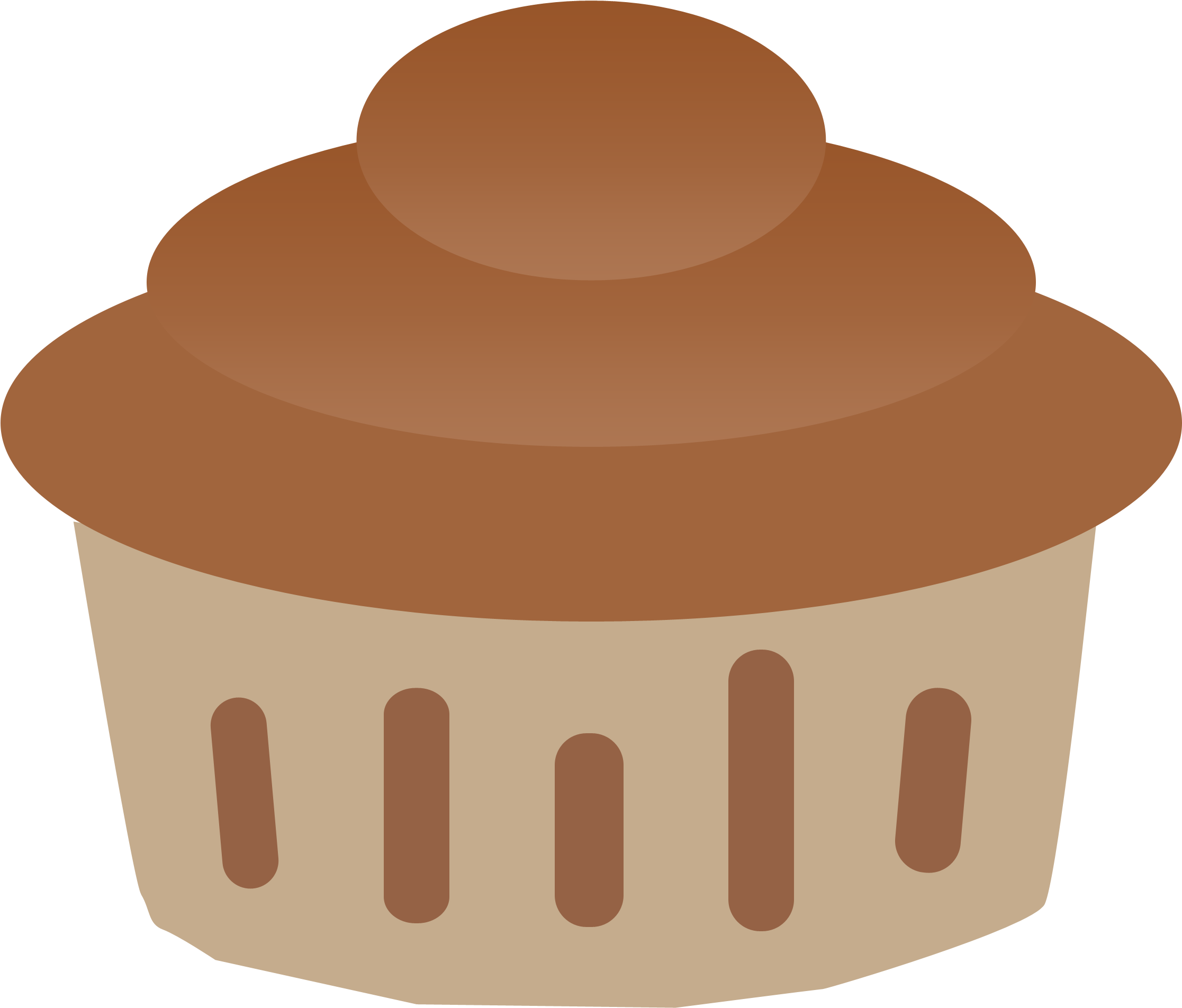 Vanilla And Chocolate Cupcake Clipart - Cupcake (2300x2000)